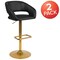 Flash Furniture 2PK Black Vinyl Adjustable Height Barstool 2-CH-122070-BK-G-GG - alternate 6